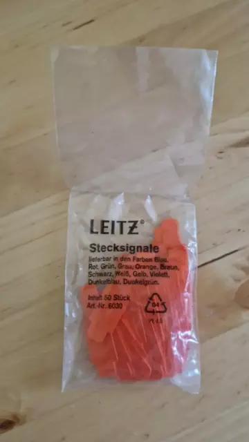 LEITZ Stecksignale 6030 orange 50 Stück OVP