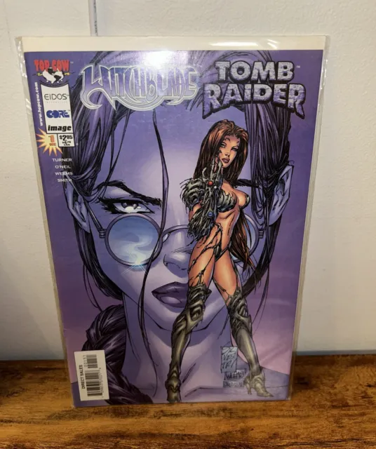 Witchblade / Tomb Raider #1 (1998) Silvestri Variant Image Top Cow NM