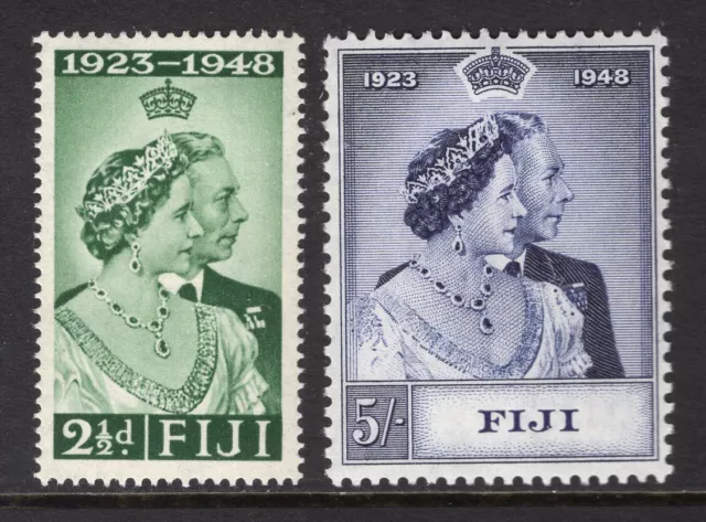 M24129 Fiji 1948 SG270/1 KGVI: RSW set UMM, Cat £18