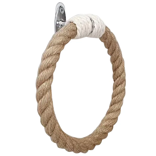 Rustic Style Towel Rings Hand Towel Holder Towel Rack Macrame Decor Bohemia 3