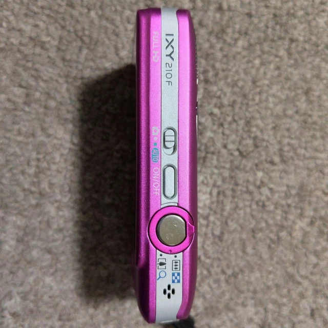 CANON IXY 210F Cámara Digital Compacta Rosa 4x Zoom Lente Modelo