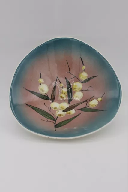 Stunning Australian Pottery Studio Anna Dish Australian Wildflower wattle