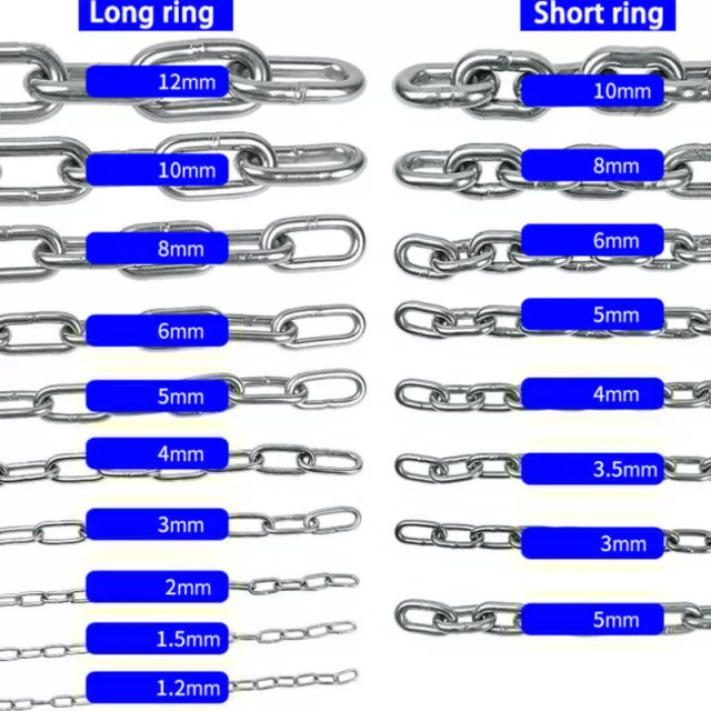 Stainless Steel Split Key Ring Keychain Jump Rings Round Wire Keyfob 5-25mm  DIY