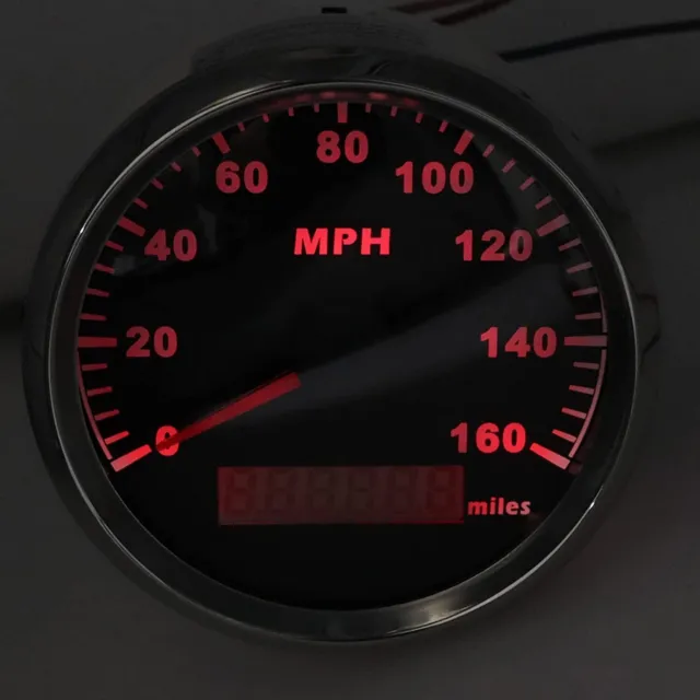 85MM Classical GPS Speedometer 0-160MPH with Backlight for Auto Car  Motorcycle