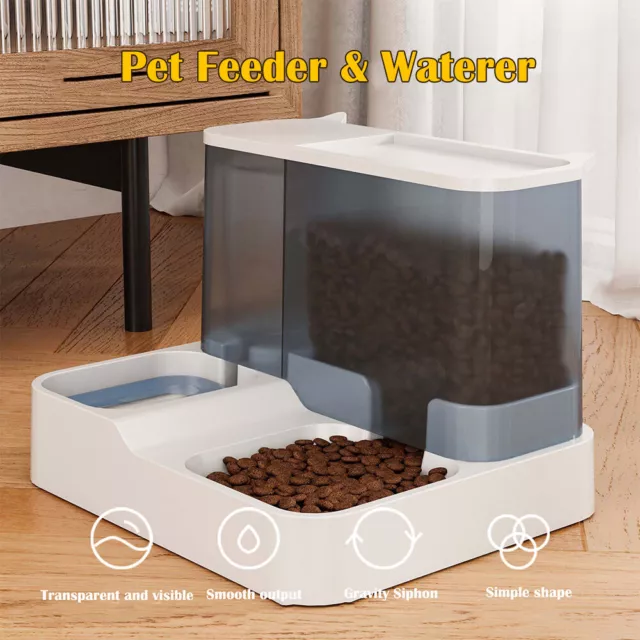 Automatischer Futterautomat Katze Hunde Futterspender Pet Feeder Wasserspender