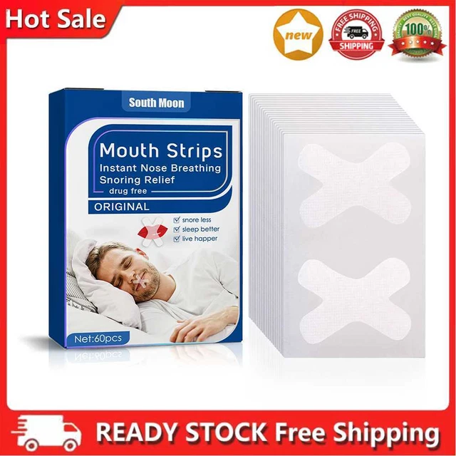 60 pegatinas antirronquidos corrector de respiración portátil eficaz para hombres y mujeres