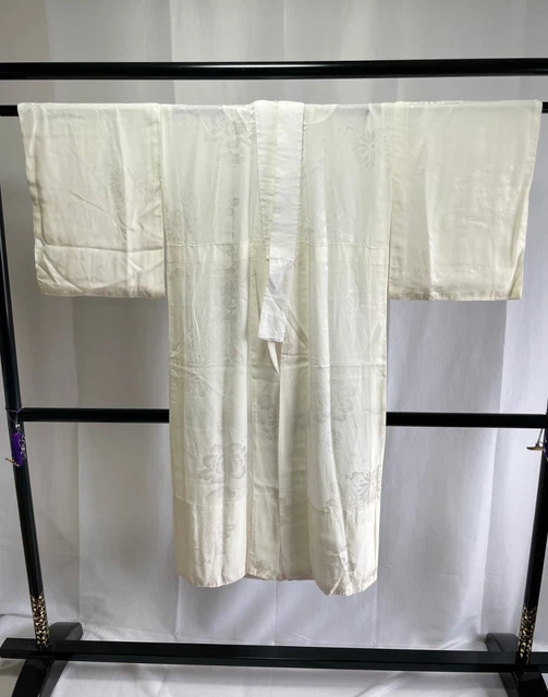 Vintage Japanese Silk Juban kimono - Antique Women's NagaJuban Kimono Robe