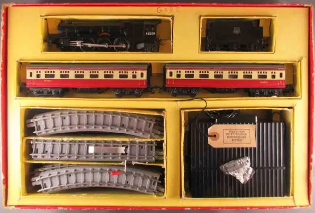 Tri-Ang R1 Oo Ho Br Coffret Train Passagers Loco Vapeur 231 46201 2 Voitures M70 3