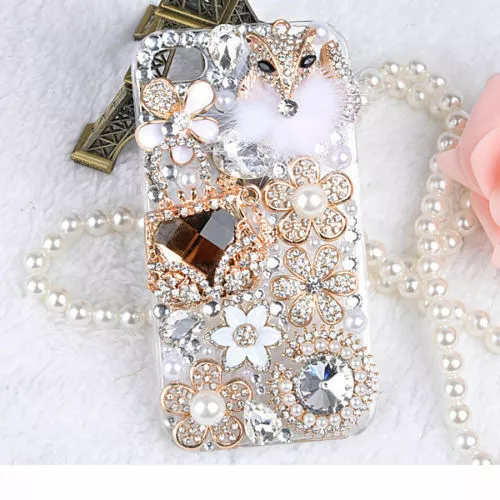 For iPhone 13 12 11 XS Max XR Hard Case Luxury Bling Rhinestone Diamond Crystal 3