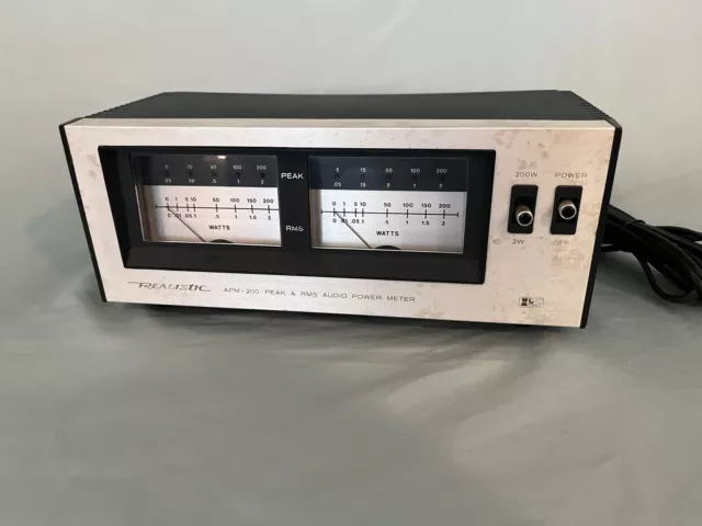 parallel Ijdelheid afstuderen REALISTIC APM-200 PEAK & RMS Audio Power Meter 42-2102 - Tested + Working $135.00 - PicClick parallel Ijdelheid afstuderen REALISTIC APM-200 PEAK & RMS Audio Power Meter 42-2102 - Tested + Working $135.00 - PicClick