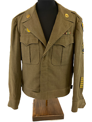 WW2 US USAAF 9th Engineer Command Sgts Ike Jacket 40R Named £161.20 ...