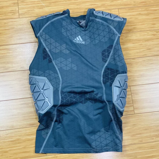 Men's Adidas Techfit Football Grey Shirt Size X-Large