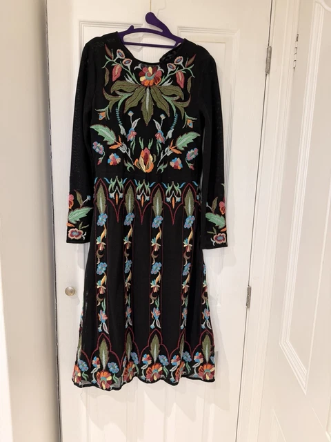 zara black embroidered dress Zara