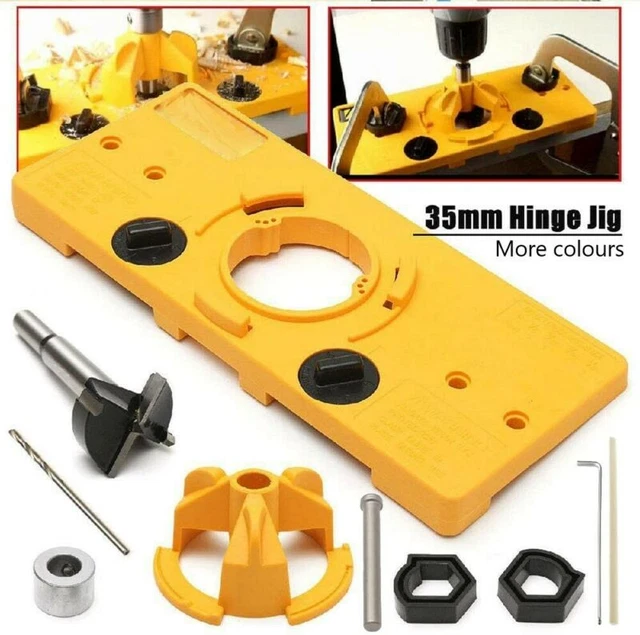 35MM CONCEALED HINGE Hole Jig For Kitchen Door Drill Bit Guide