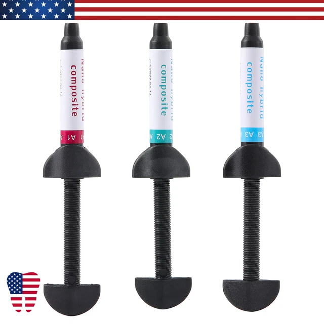 DENTAL NANO FLOWABLE Light Cure Resin Composite restoration shade A1/A2