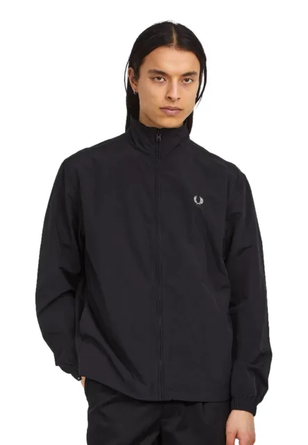 Nwt Fred Perry Fabric Black  Jacket    J5540102