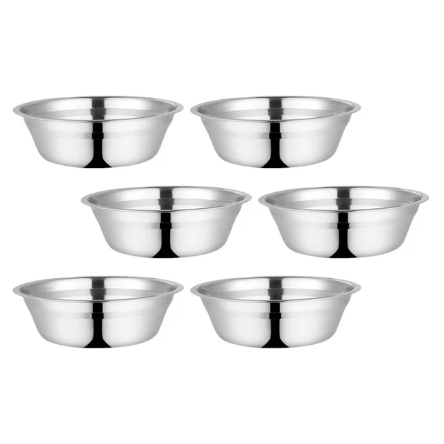 6 piezas tanque de acero inoxidable tanque de verduras organizador de almacenamiento de alimentos tanque de mezcla