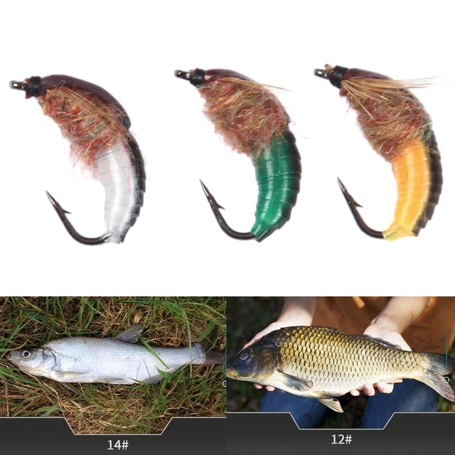 Esca realistica ninfa stonefly per basso alla trota pesca grigio