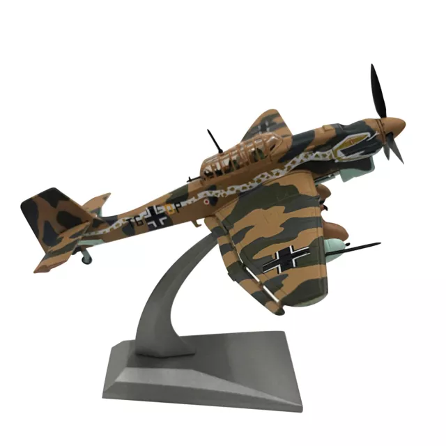 1/72 WWII German Air Force Stuka Ju-87 Bomber Military Model Fighter Aircraft