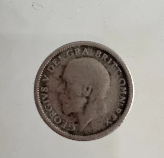 1926 George V Silver Sixpence British Coin