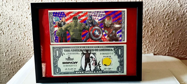 2 US Dollars, Banksy y otro Death NYC.Ltd Edition limitada , certificado