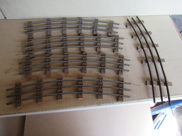 Lot De 50 Voies Ferrées 3 Rails JEP – Train Ancien Avec Traverses Bois, Années 1930