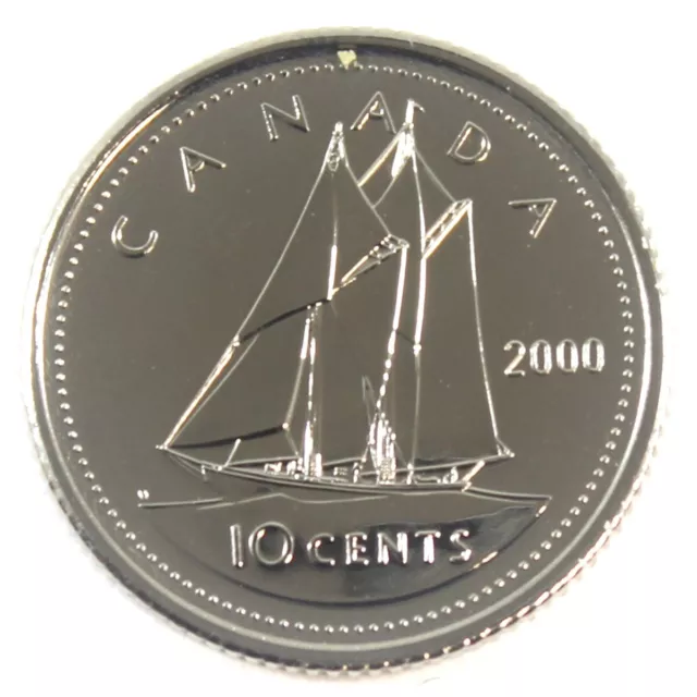 2000 Canada 10 Cents Proof-Like Dime Coin