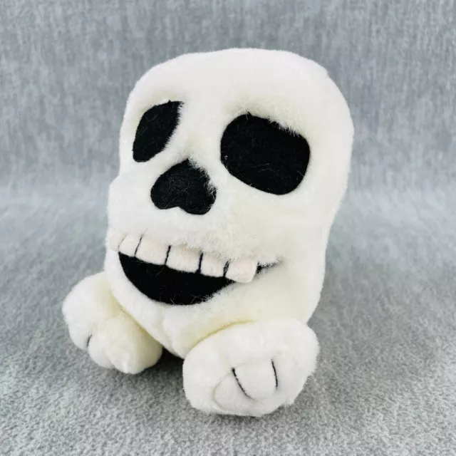 Vintage Puffkins Swibco Skull Skully Plush Stuffed Toy