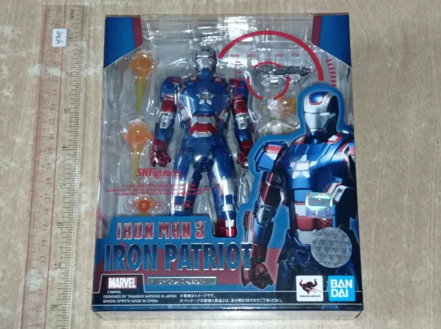 Bandai SH Figuarts(SHF) Marvel Avengers Iron Man 3 Patriot Figure 2020 Box C8