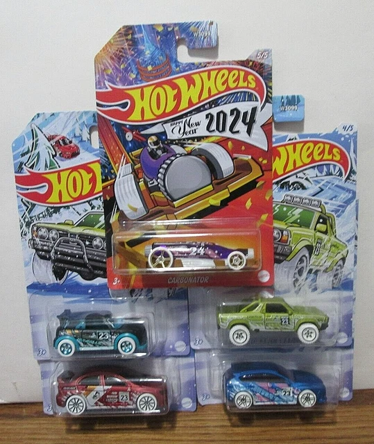 2023 HOT WHEELS Winter Series Complete 5 Car Set 2024 Happy New Year