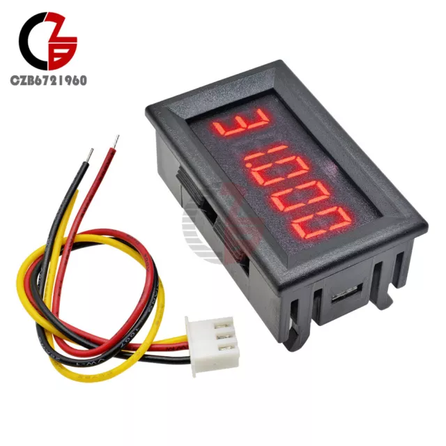 Digital 0.36" LED 5 Digits DC 0-33.000V Voltmeter Voltage Meter Car Panel 2