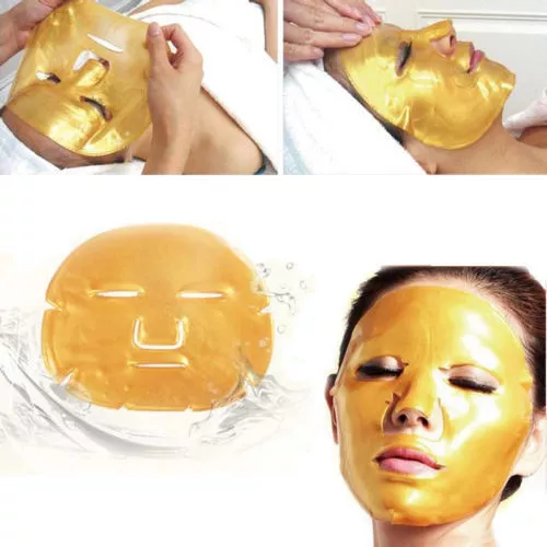 2x maschera viso cristallo di collagene oro 24k premium occhi anti-invecchiamento cura della pelle rughe