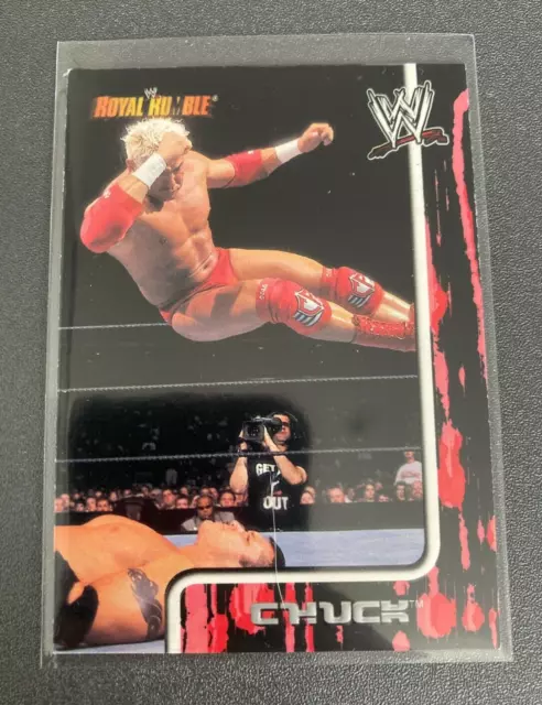 Carta collezionabile Chuck WWE Fleer 2002 Royal Rumble Wrestling WWF