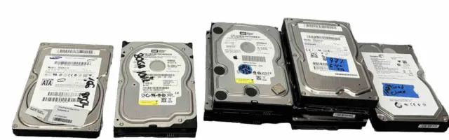 Lot 8 40GB, 80GB, 320GB, 640GB, 750GB Assorted Mixed Brand HDD Desktop 3.5" SATA