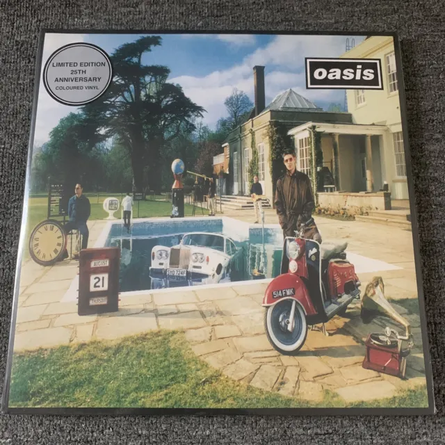 Oasis Be Here Now 25th Anniversary Edition Silver Vinyl 2LP New Sealed