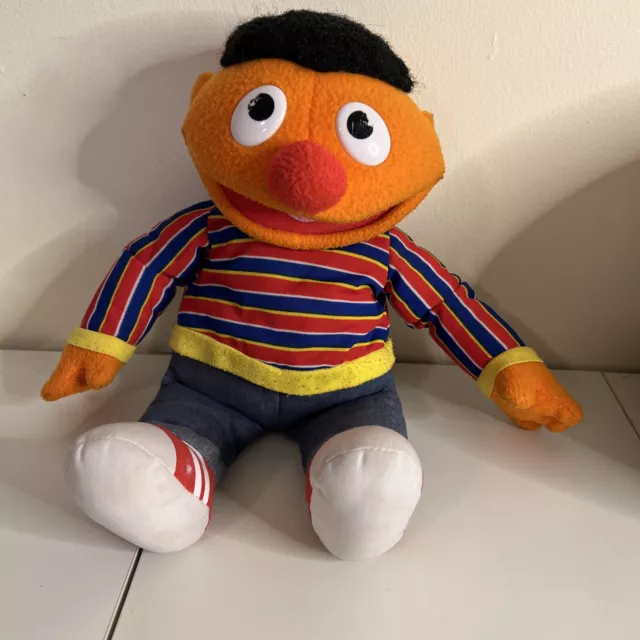 Sesame Street Plush Ernie Doll Mattel Fisher Price Stuffed Toy 15" 2009