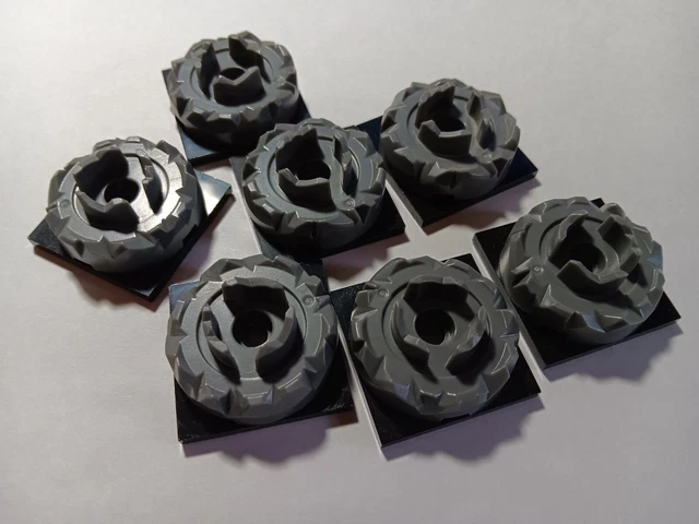 LEGO LOT 7 Jagged Edge Turntable 4X4 Top Atlantis Key Holder 87750 £3. ...