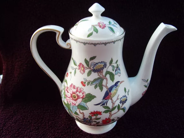 Vintage Aynsley Fine Bone China Pembroke Pattern Coffee Pot excellent condition. 2