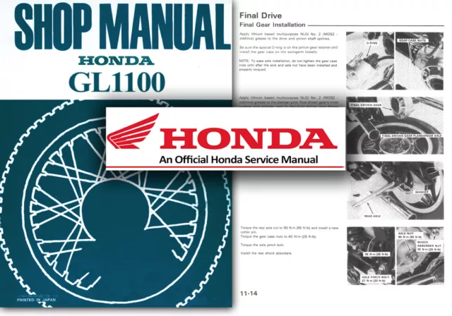 Honda GL1100 Goldwing Service Workshop Repair Shop Manual GL 1100 Gold Wing