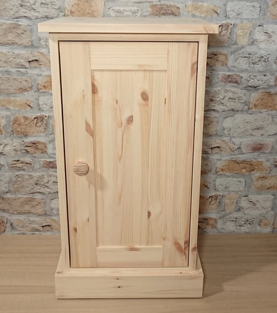 SOLID PINE CUPBOARD 1 Door unfinished wax stain paint yourself
