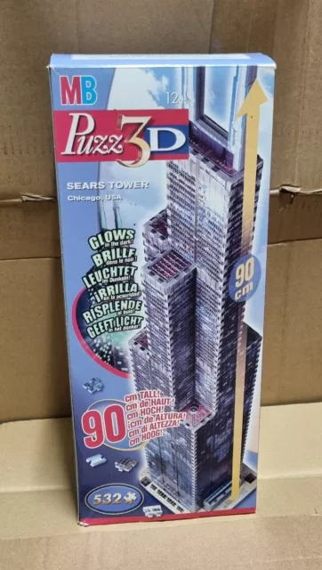 Sears Tower Puzz 3D Puzzle MB Spiele 532 Teile 90 cm Puzzel