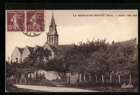 CPA La Madeleine-Bouvet, Eglise, coté Sud 1937