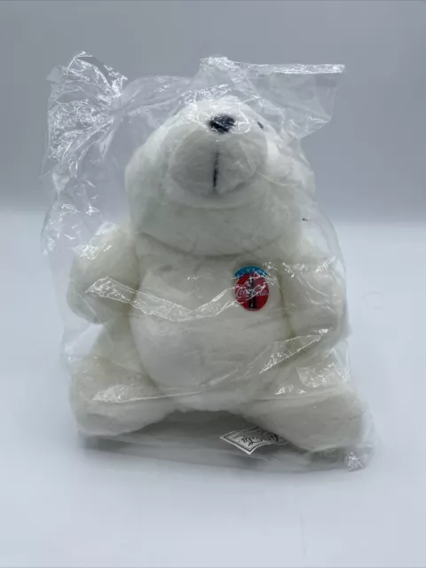 Coca-Cola polar bear white 1993 vintage 7” plush