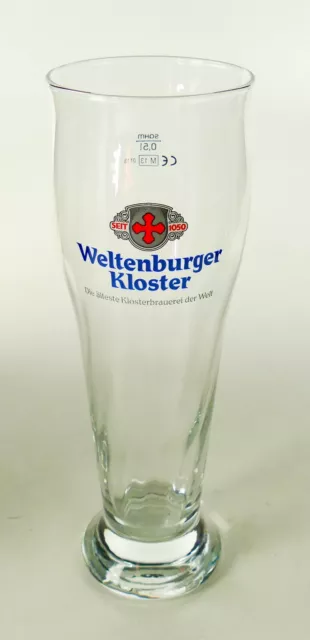 Weltenburger Kloster 1050 Hefe Weizen Bierglas 0,5l Weizenbierglas Gläser 1659