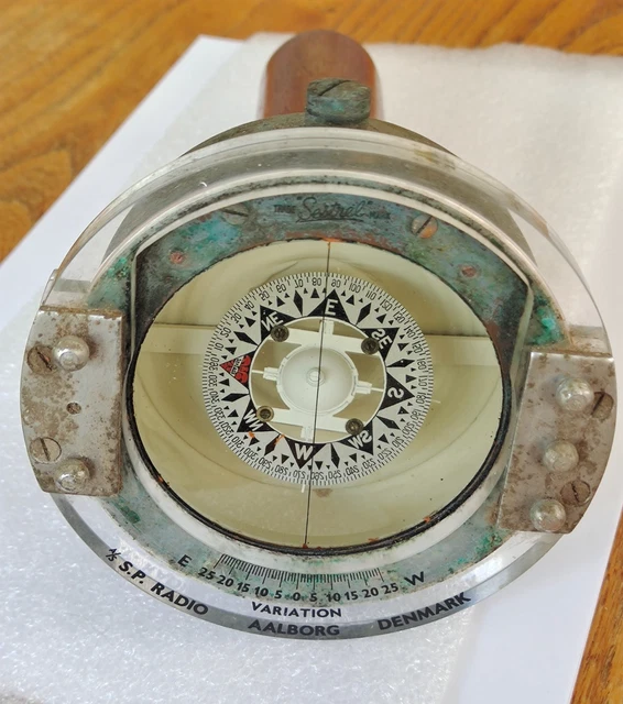 VINTAGE SESTREL HAND-HELD Bearing Compass - Henry Browne & Son, England ...