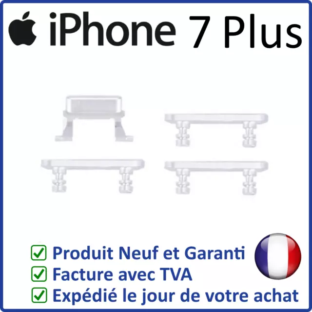 Iphone 7 Plus Argent Set Des Boutons Latéraux Power Volume Mute De Remplacement