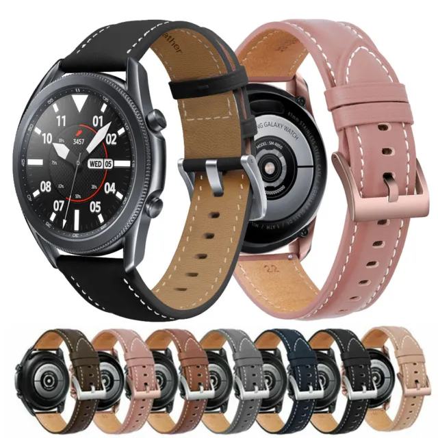 Leder Armband Für Samsung Galaxy Watch 42mm 46mm/3 41mm 45mm/Active 2/ Watch 4