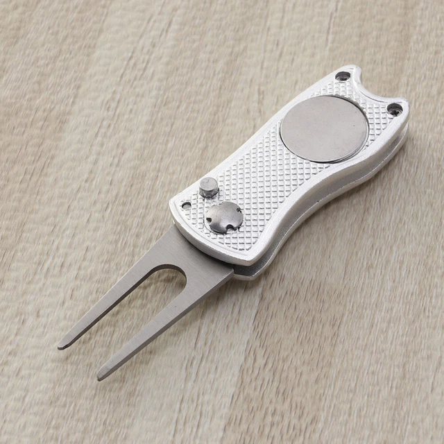Divot Tool Divot Repair Tool Restorer Tool Folding Tool Stainless Steel 11