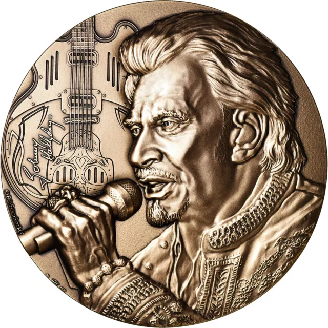 [#489669] France, Médaille, Johnny Hallyday, Monnaie de Paris, Edition limitée,