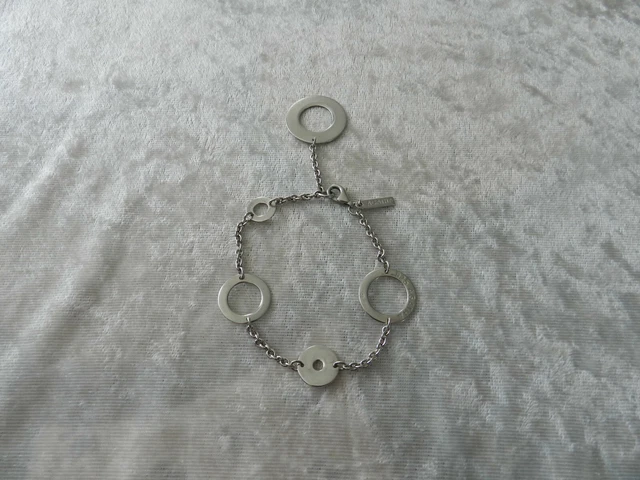 BRACELET EN ARGENT massif Agatha type Art Déco avec breloque Charm 925/1000 EUR 49,90 - FR